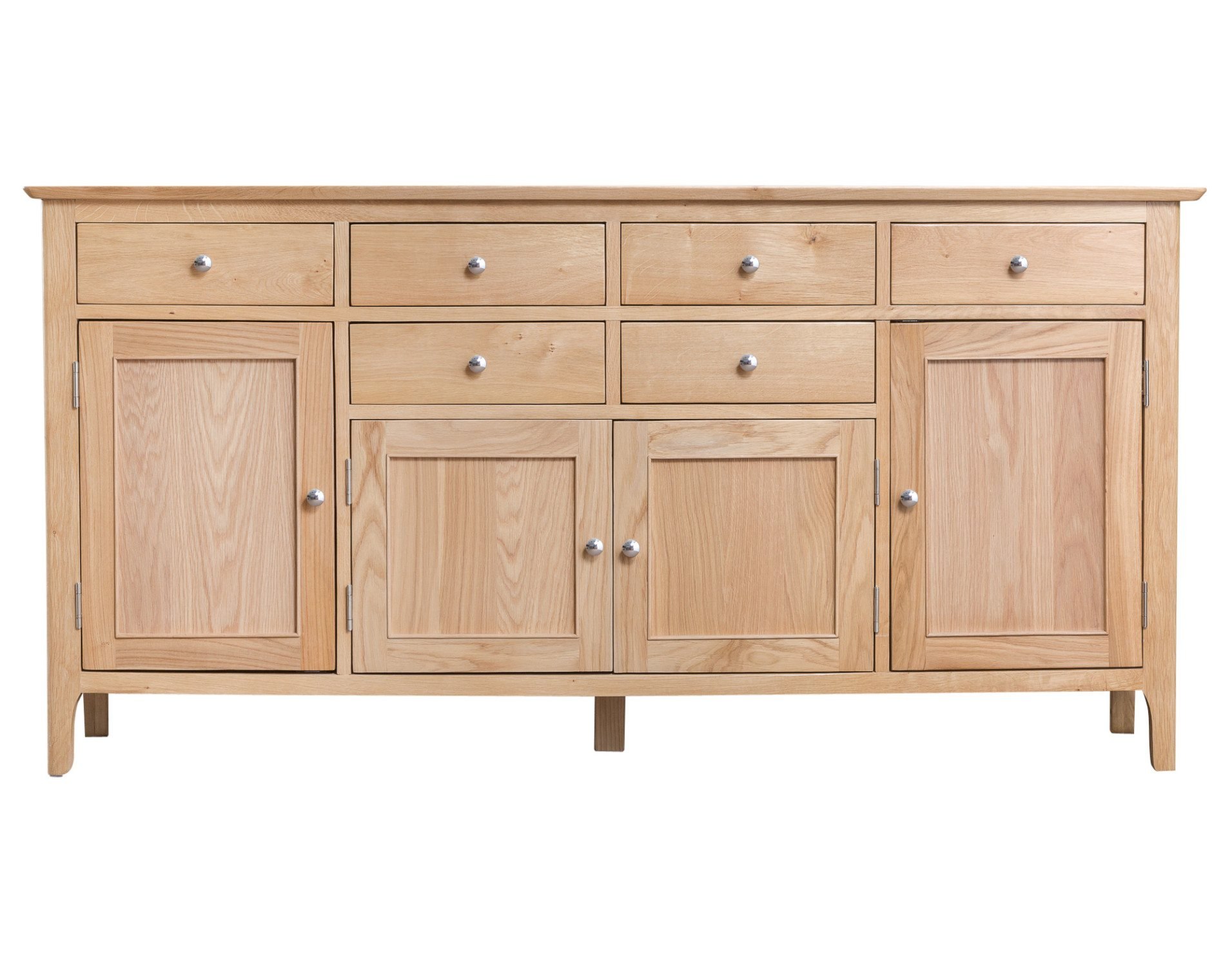Oxford Oak 4 Door Sideboard Furniture World