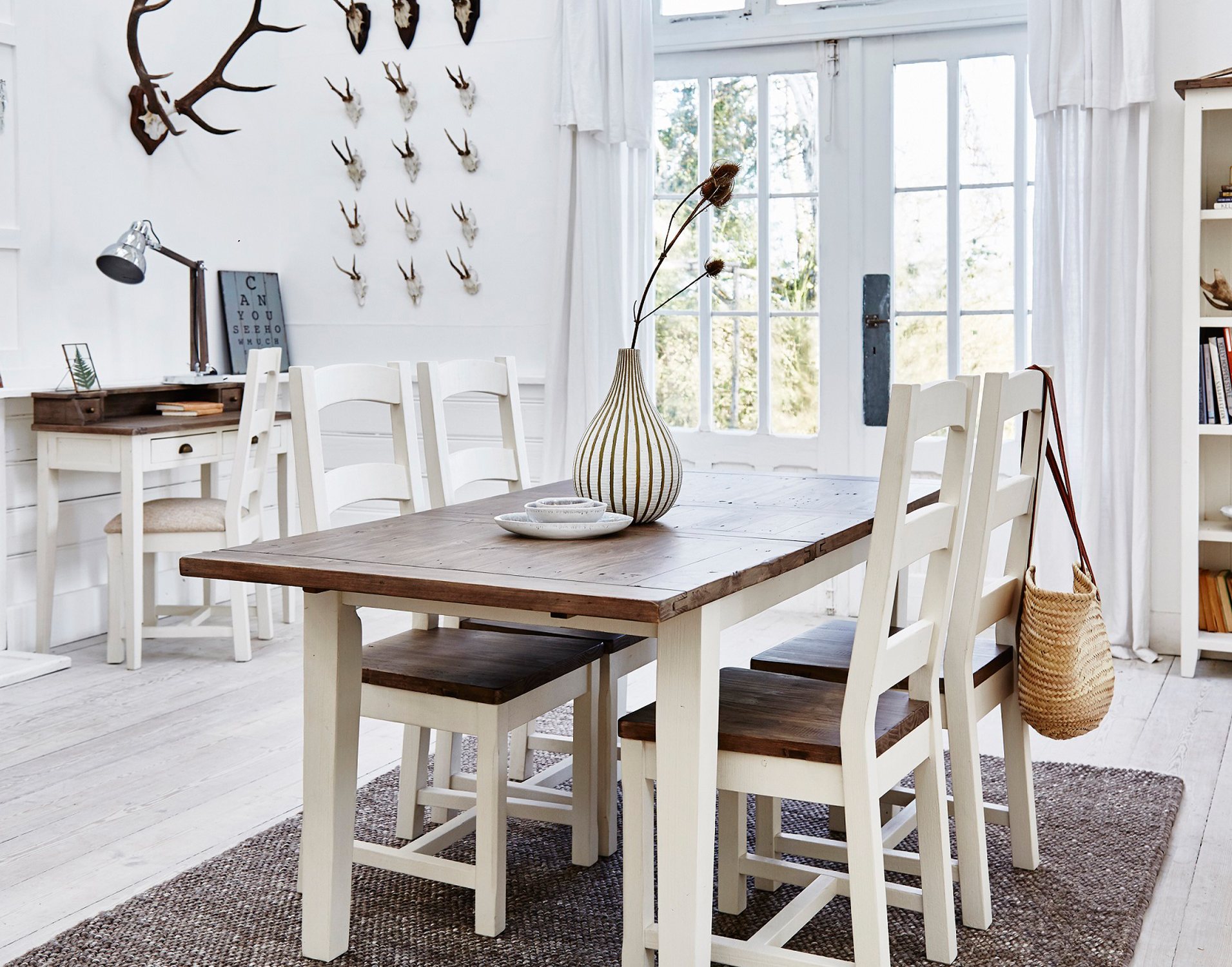 Cranford Reclaimed Wood Extending Dining Table Cotswold