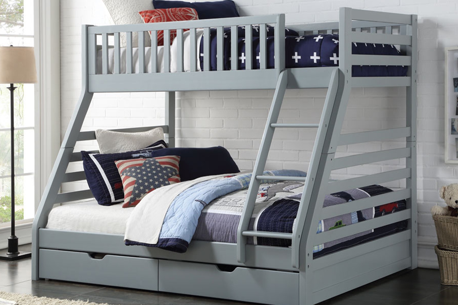 Riley twin over store full bunk bed