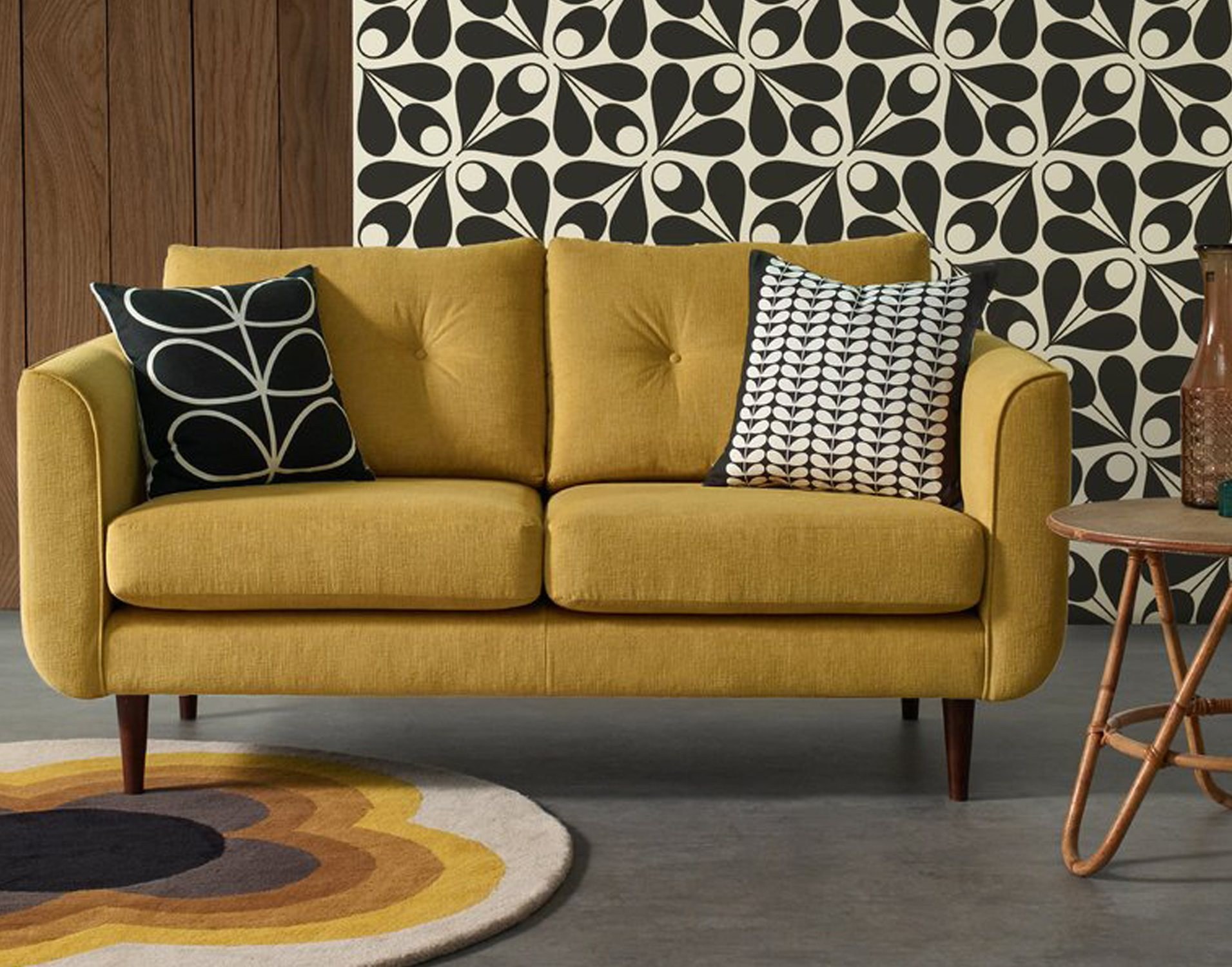Orla Kiely Linden Large Sofa, Linear Sofas Living Room Furniture