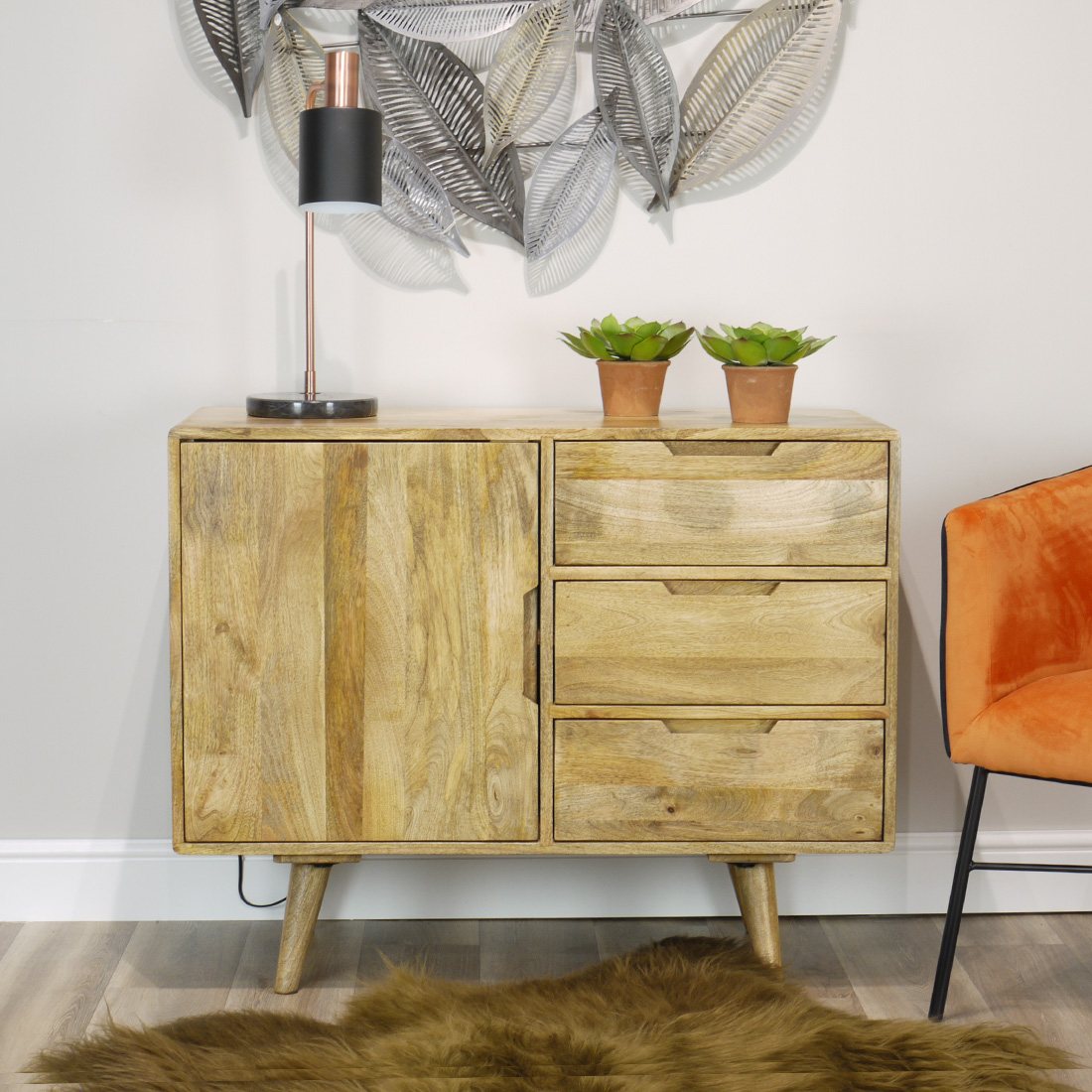 Light mango outlet wood sideboard