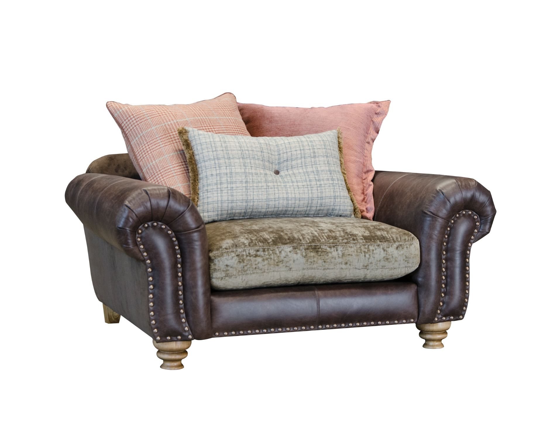 Alexander & James Bloomsbury Pillow Back Snuggler Chair Furniture World