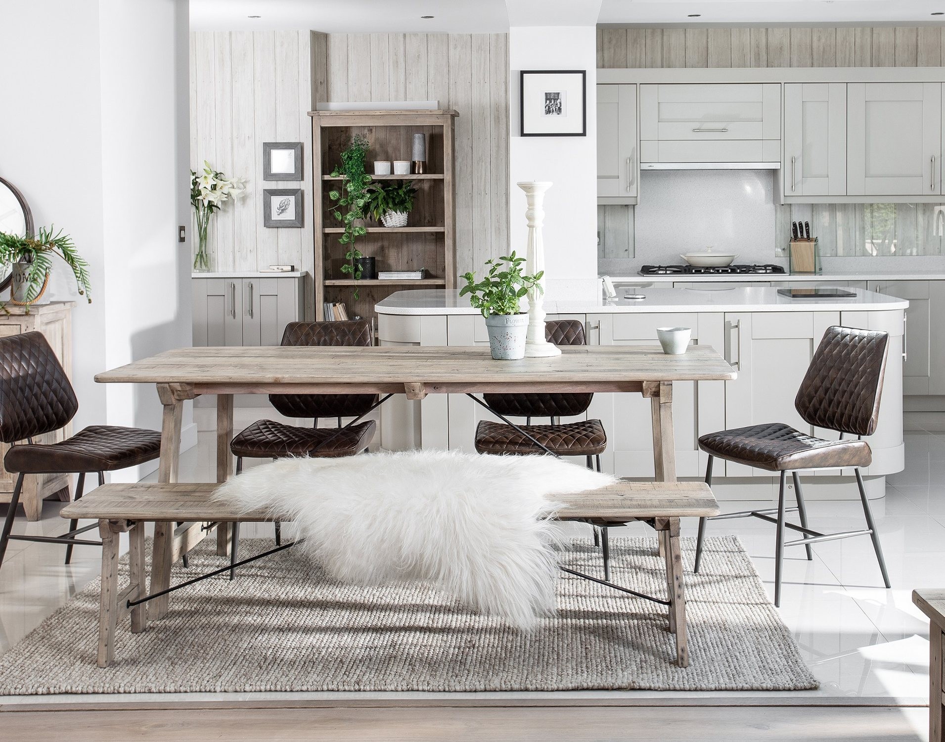 Dalton Quilted Brown Upholstered Dining Chair Hawley Furniture World