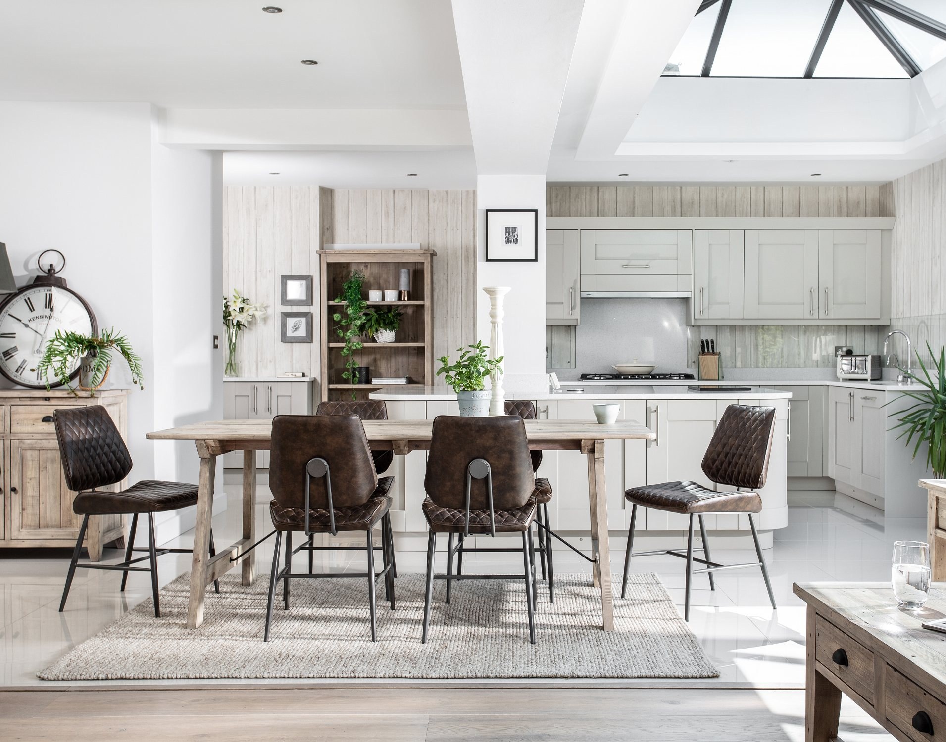 Malta Reclaimed Wood Extending Dining Table Set Valetta Furniture World