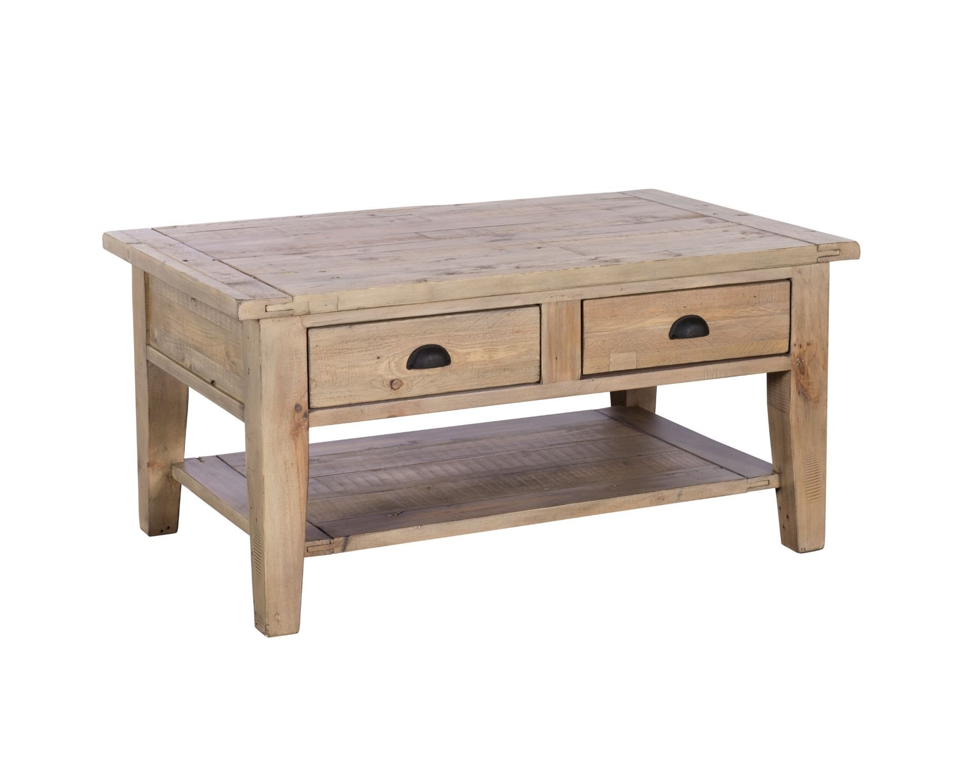 Malta Reclaimed Wood Coffee Table Valetta Valencia Furniture World