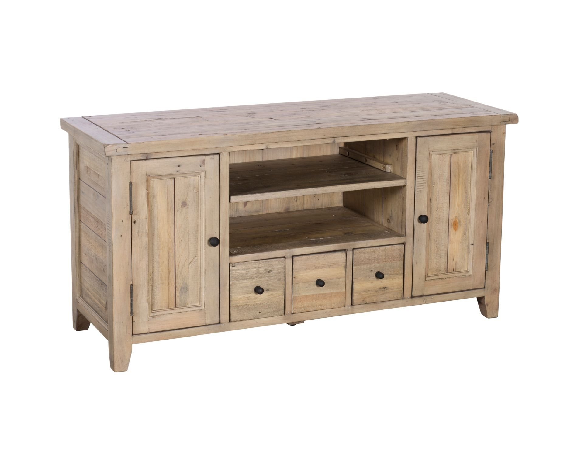 Malta Reclaimed Wood TV Unit Valetta Valencia Furniture World