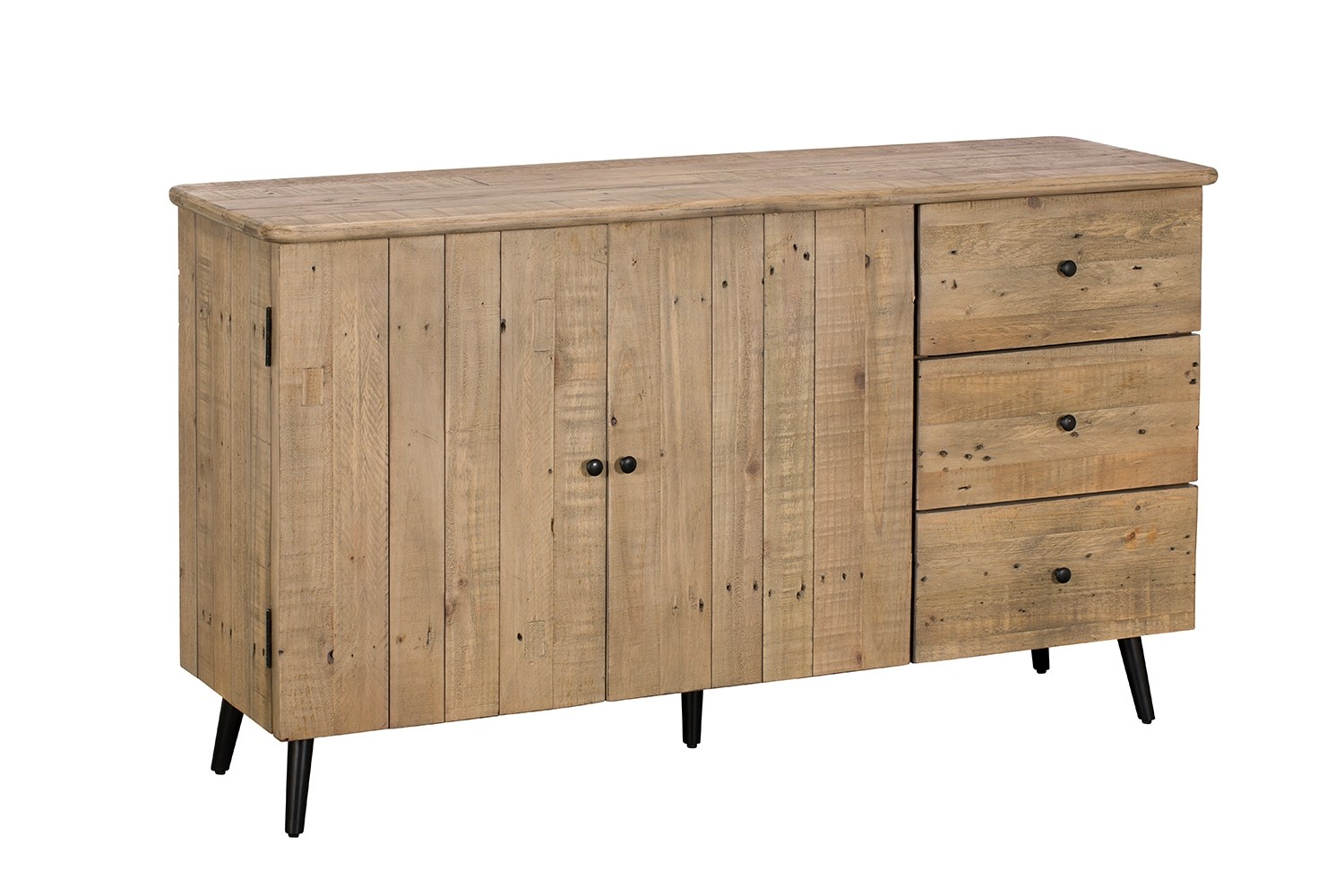 Malta Reclaimed Wood Wide Sideboard Valetta Valencia Furniture World