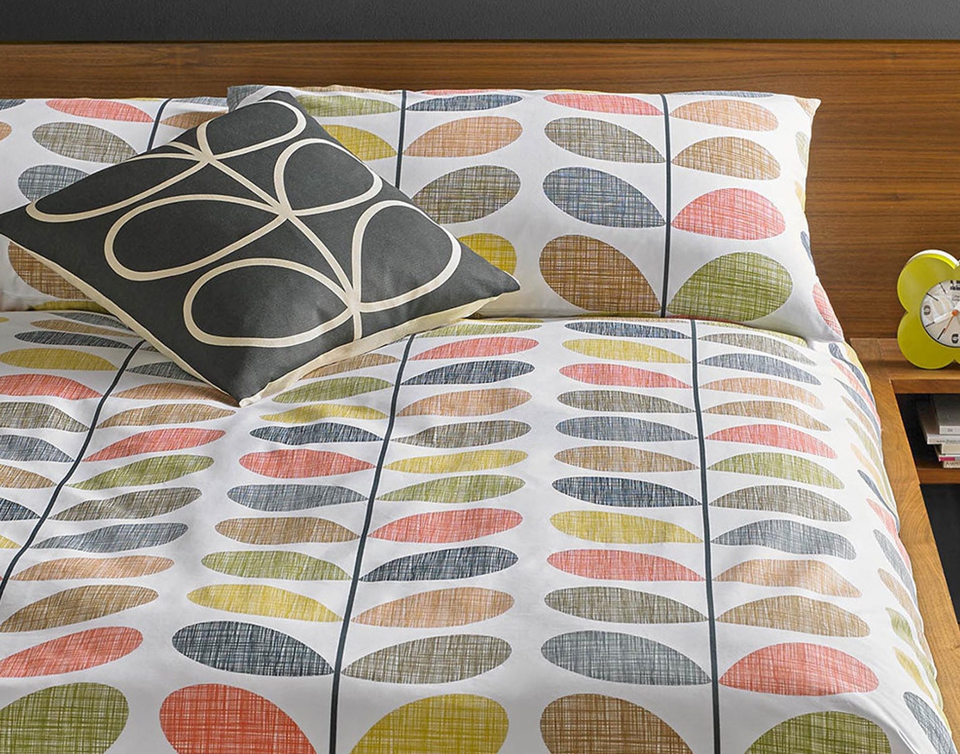 Orla Kiely Scribble Stem Multi Cotton Super King Size Bedding