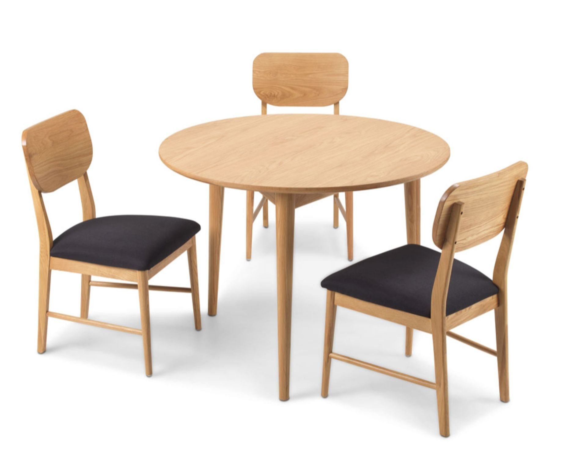 Henley Solid Oak Circular Dining Table Furniture World