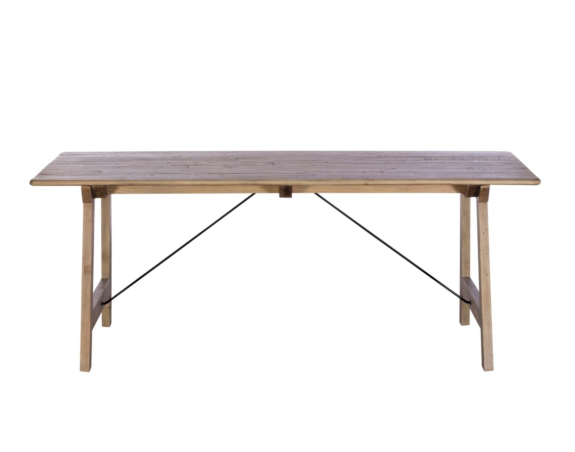 Baker Furniture Valetta Reclaimed Wood Dining Table Set with Bench & 4