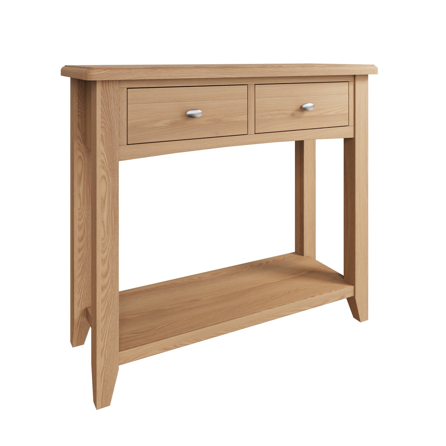 Oak City Oakland Modern Oak Console Table Furniture World