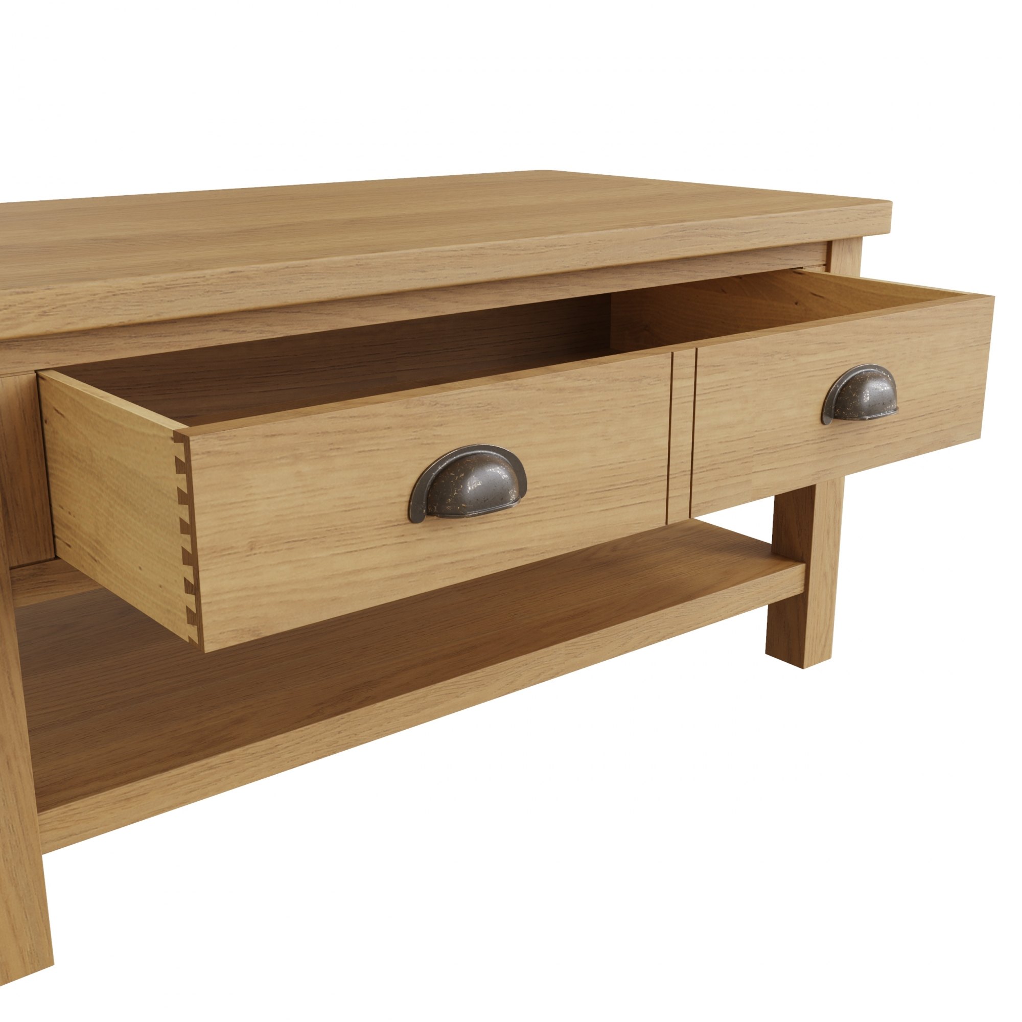 Oak City Milan Oak Large Coffee Table Furniture World
