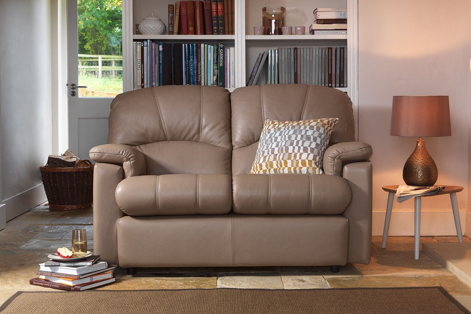 G Plan Chloe Leather Small 2 Seater Sofa Furniture World