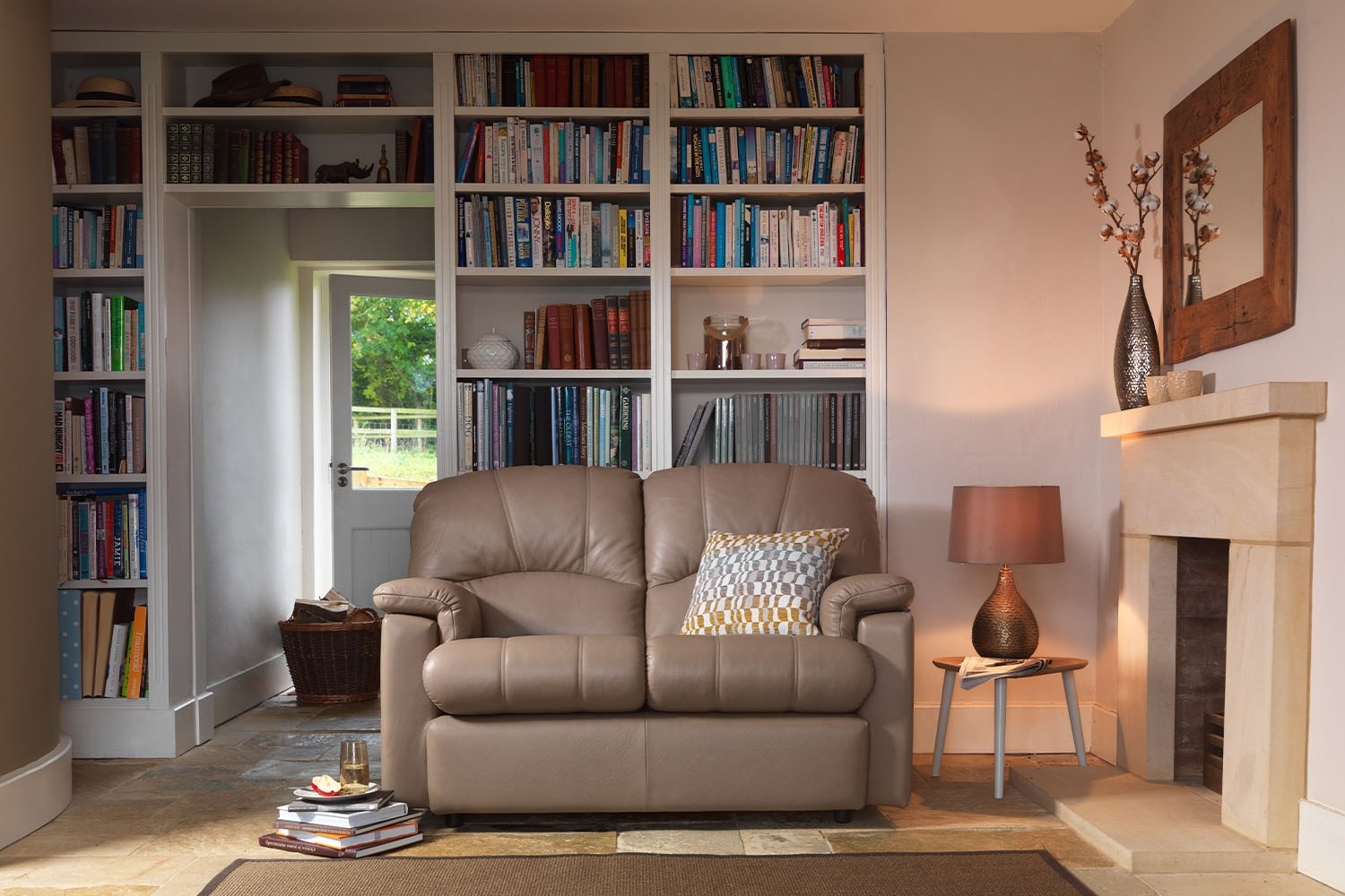 G Plan Chloe Leather Small 2 Seater Sofa Furniture World