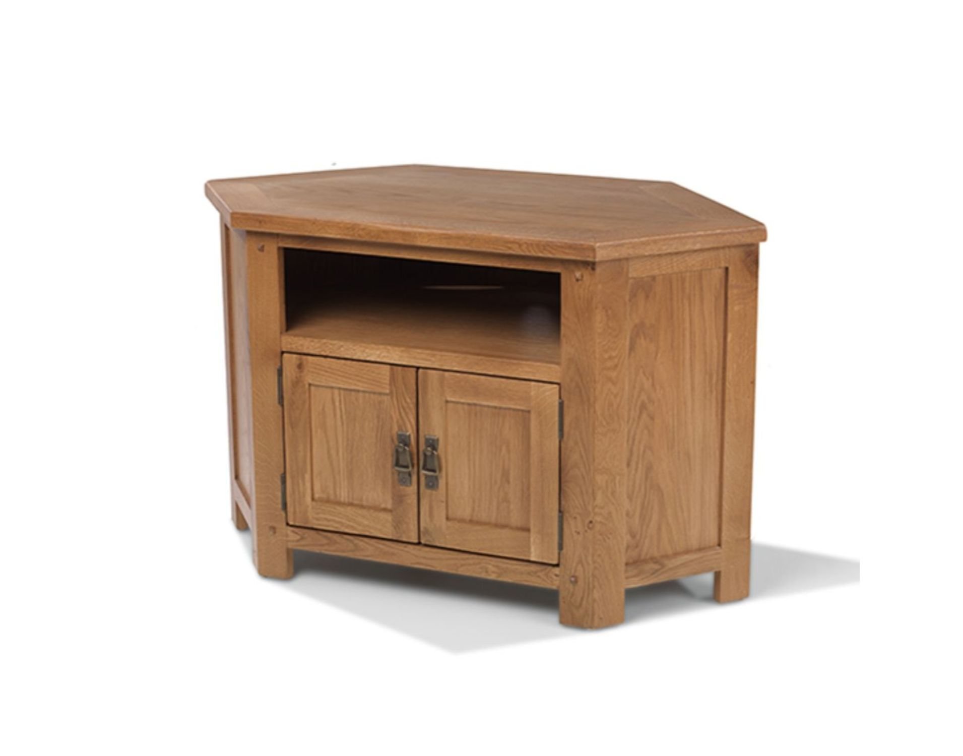 Oak City Monaco Rustic Oak Corner TV Unit Furniture World