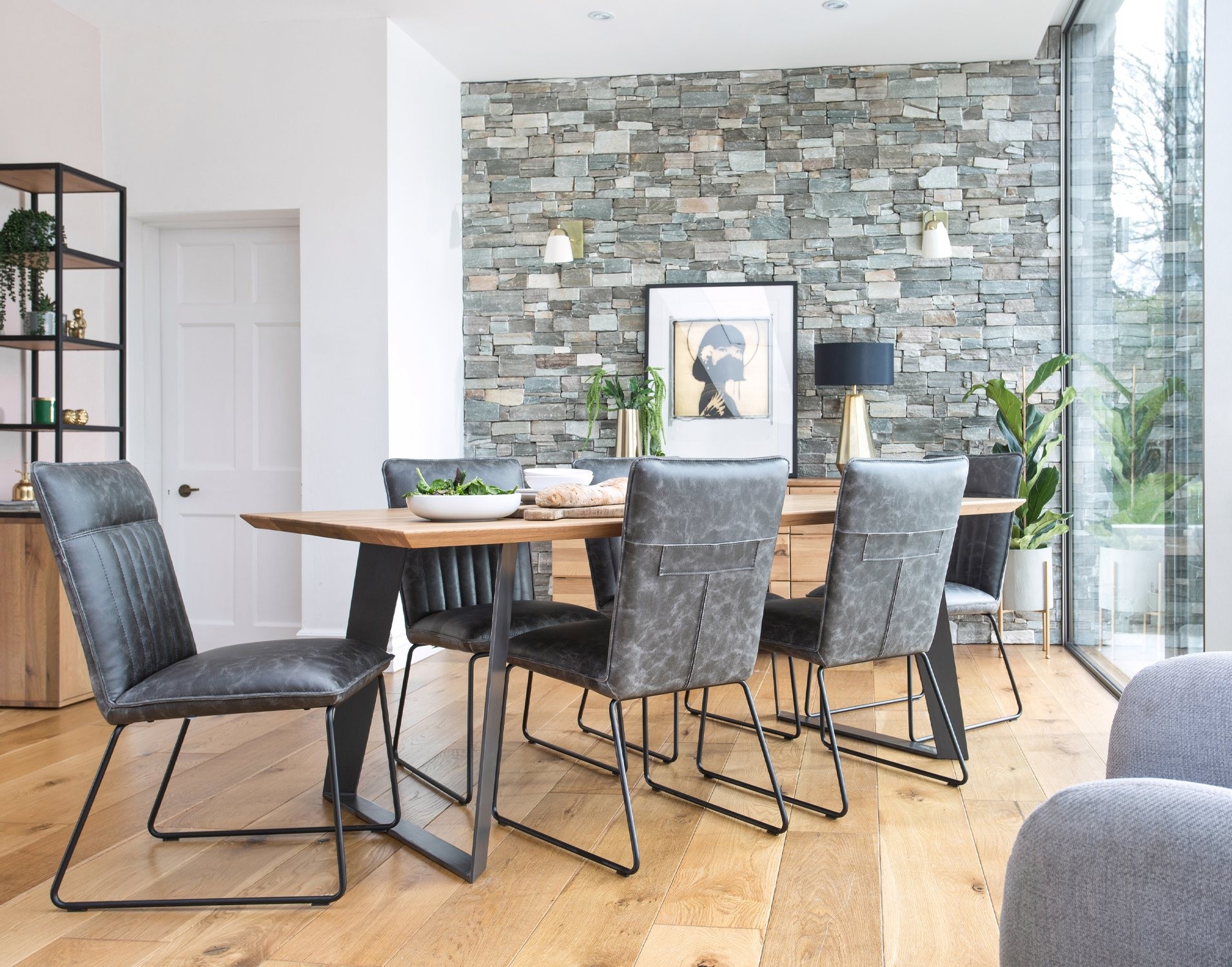 Baker Furniture Shoreditch Solid Oak 180cm Hatton Dining Table Set