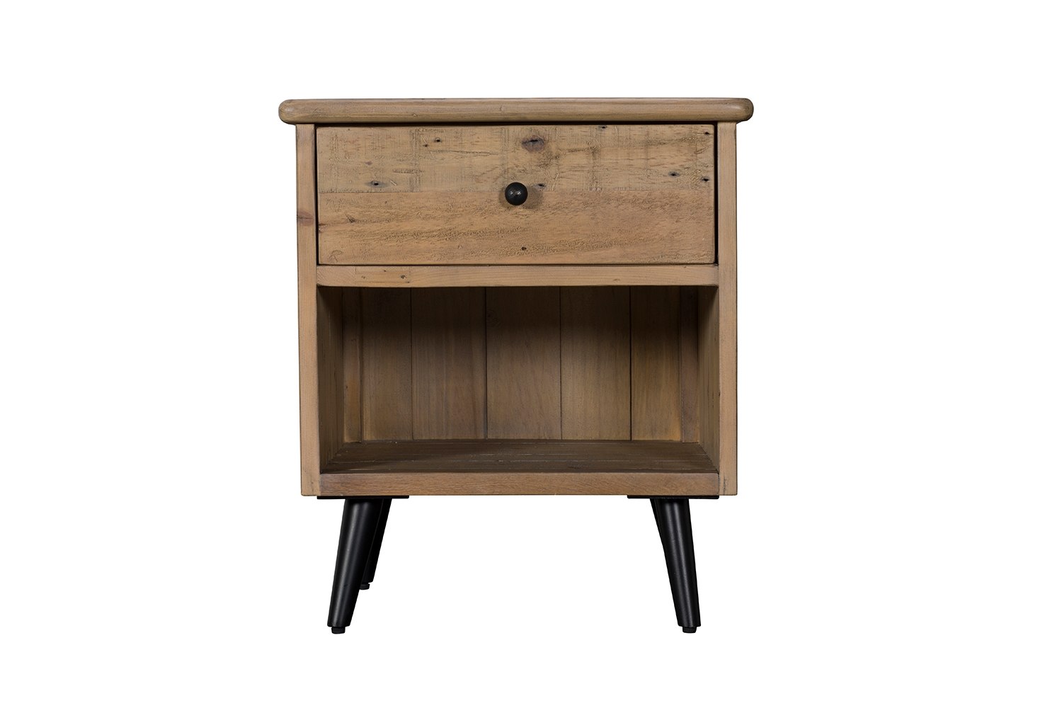 Malta Reclaimed Wood Bedside Table Valetta Valencia Furniture World