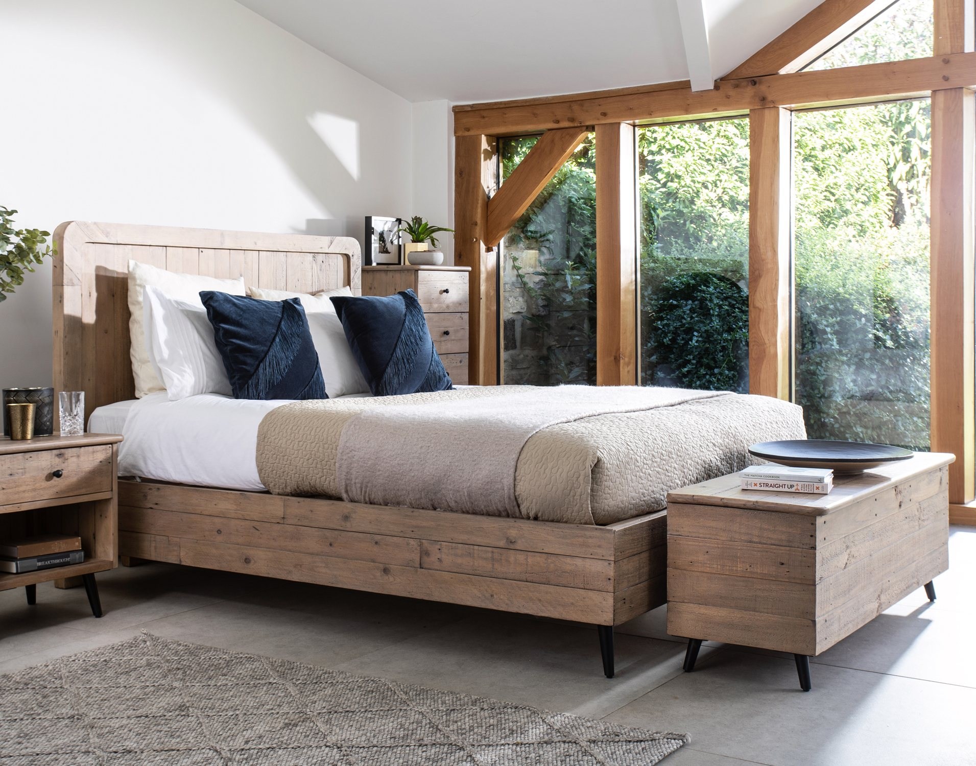 Malta Reclaimed Wood Blanket Toy Box Valetta Valencia Furniture World