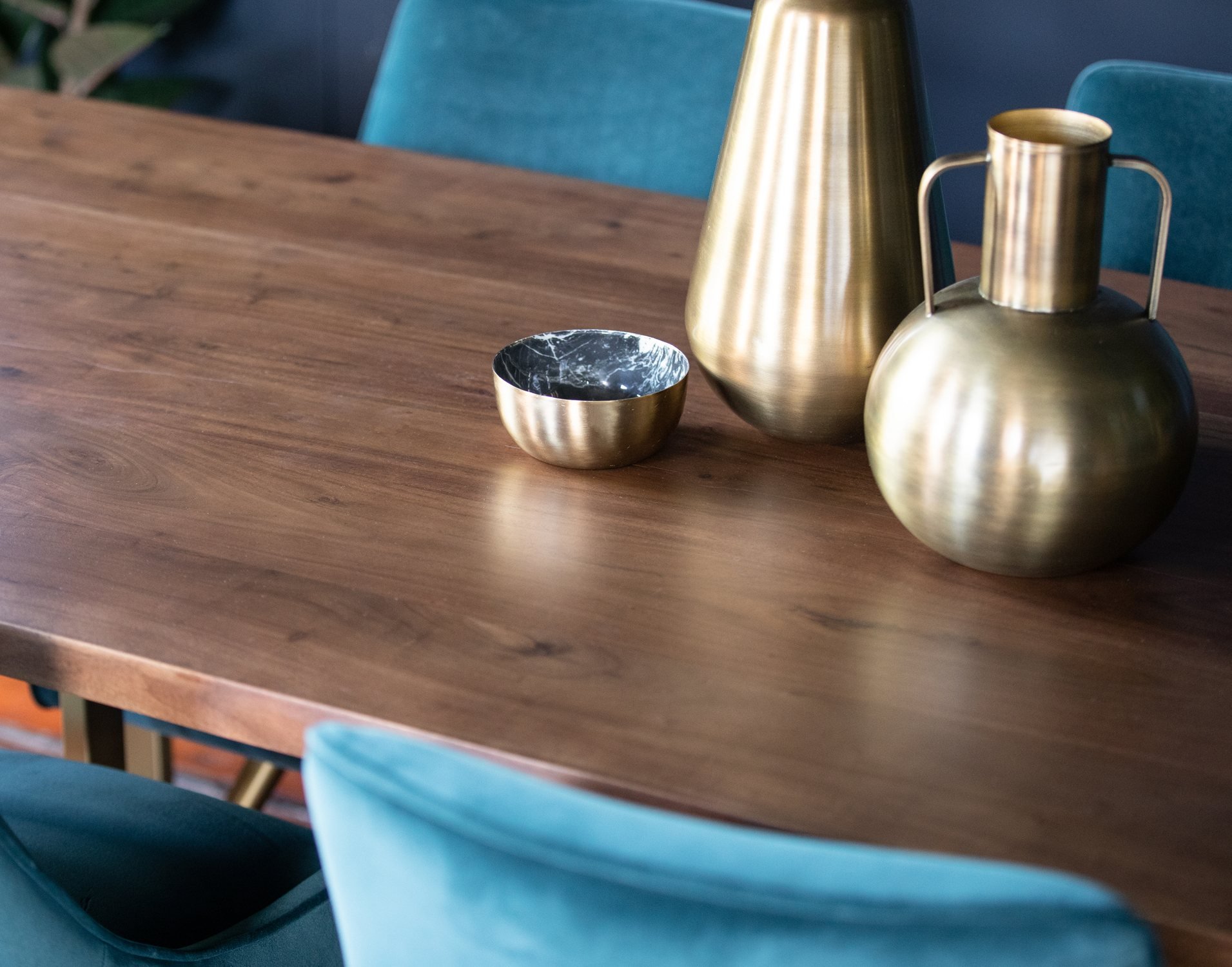 Baker Furniture Midas Solid Acacia Wood 180cm Dining Table Furniture