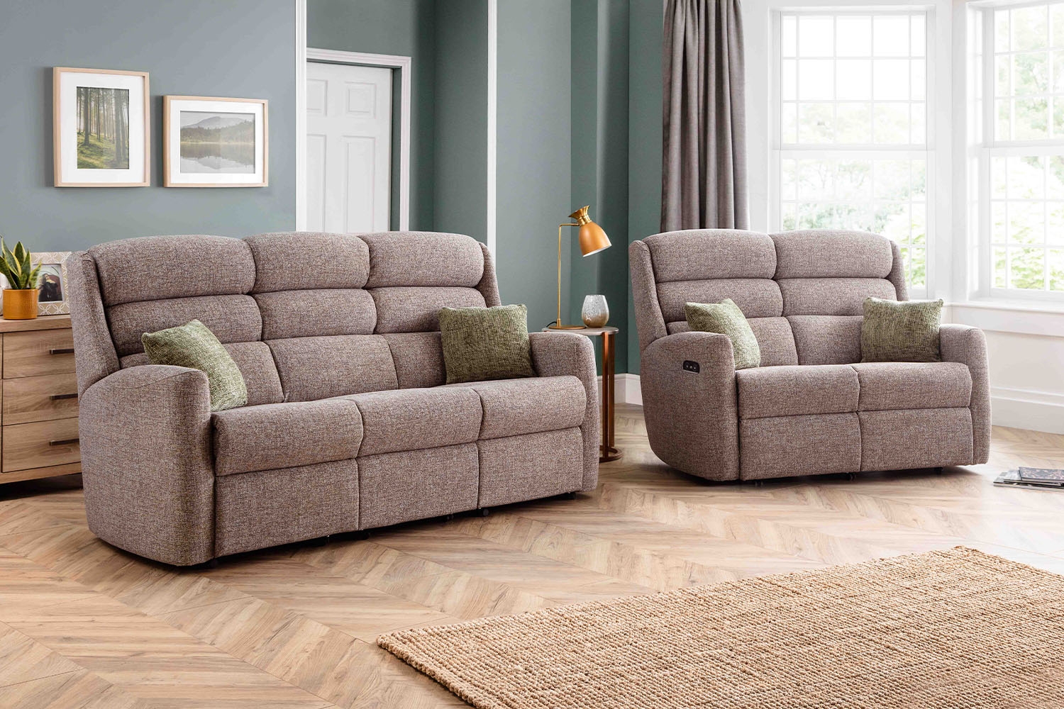 Celebrity Somersby Fabric Fixed 3 Seater Sofa (Split) - Furniture World