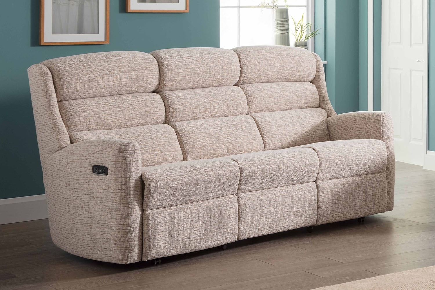 Celebrity Somersby Fabric 3 Seater Recliner Sofa Furniture World