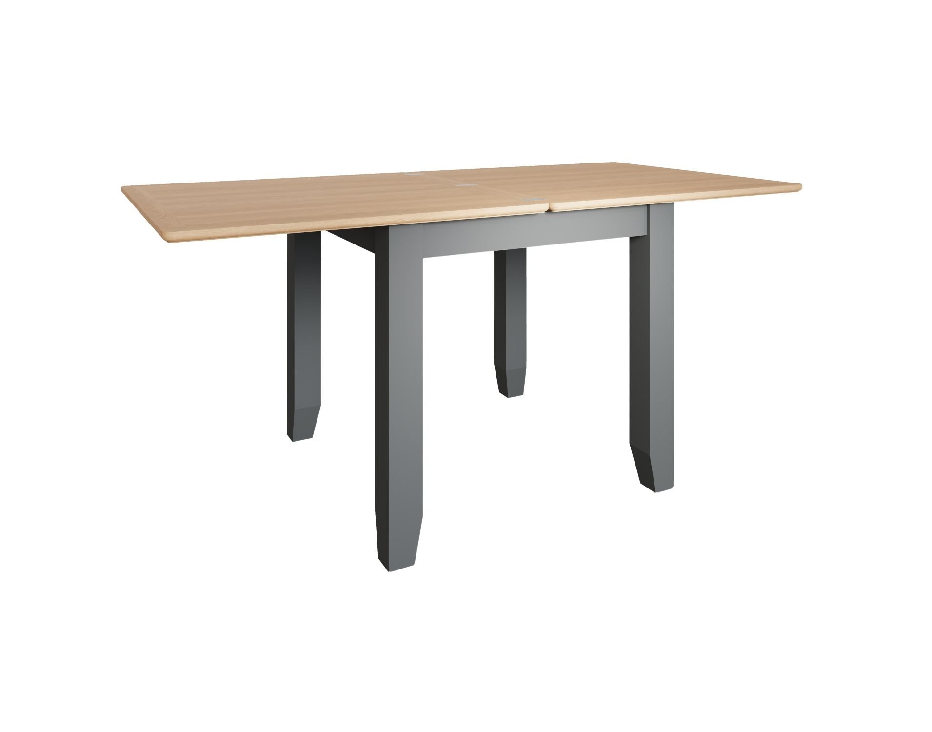 Oak City Oakland Painted Grey Oak Flip Top Dining Table Furniture World