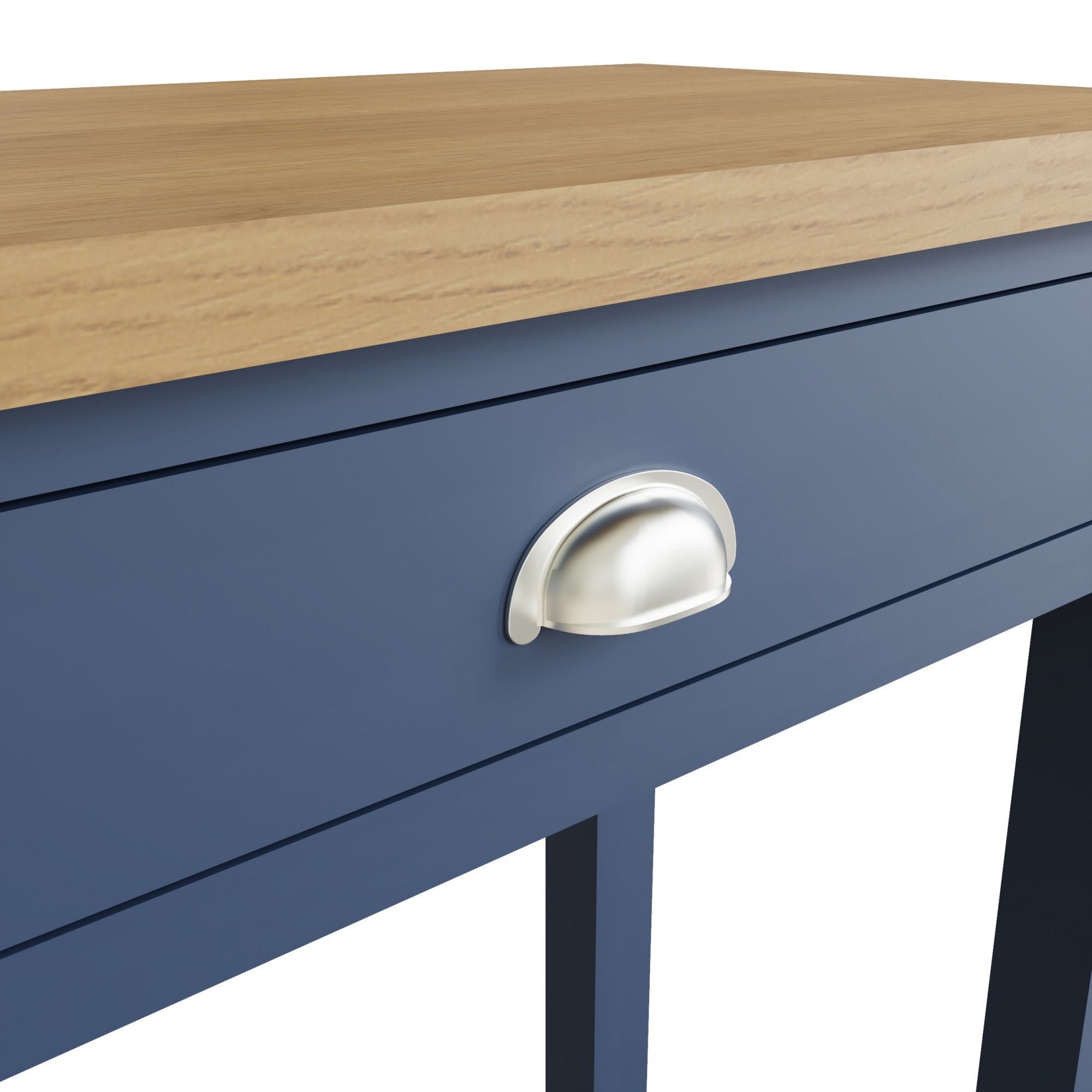 Oak City Dorset Painted Blue Oak Dressing Table Furniture World