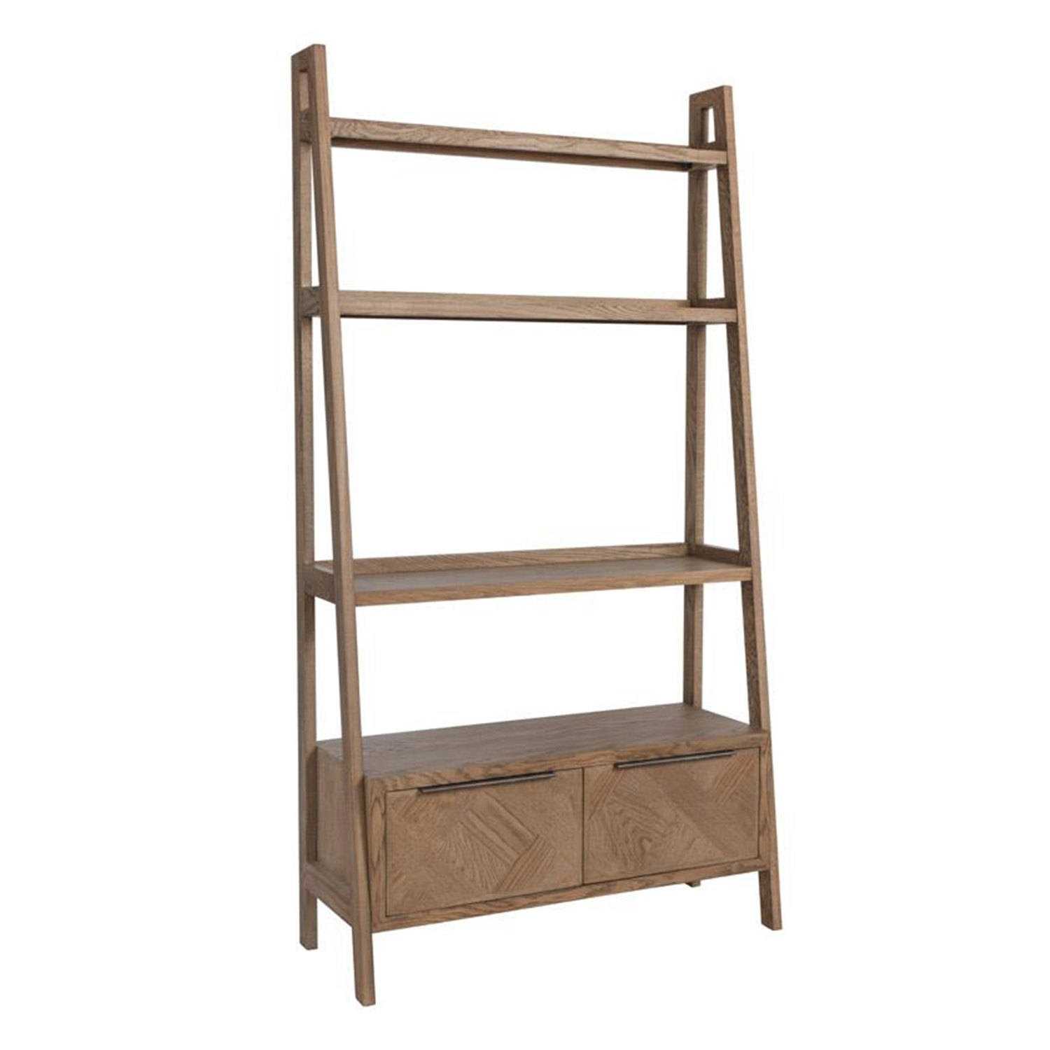 Parquet Oak Open Ladder Bookcase Furniture World
