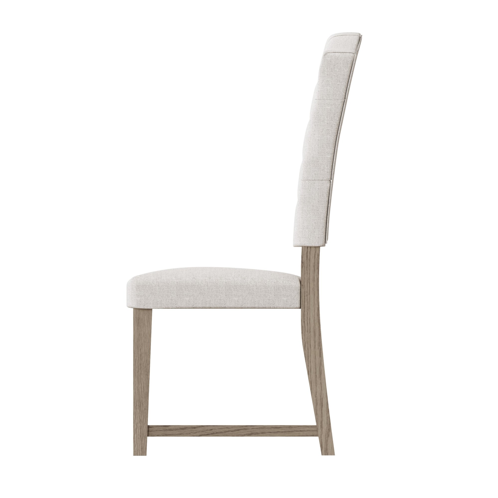 Surrey Grey Oak Dining Chair with Buttoned Back Furniture World