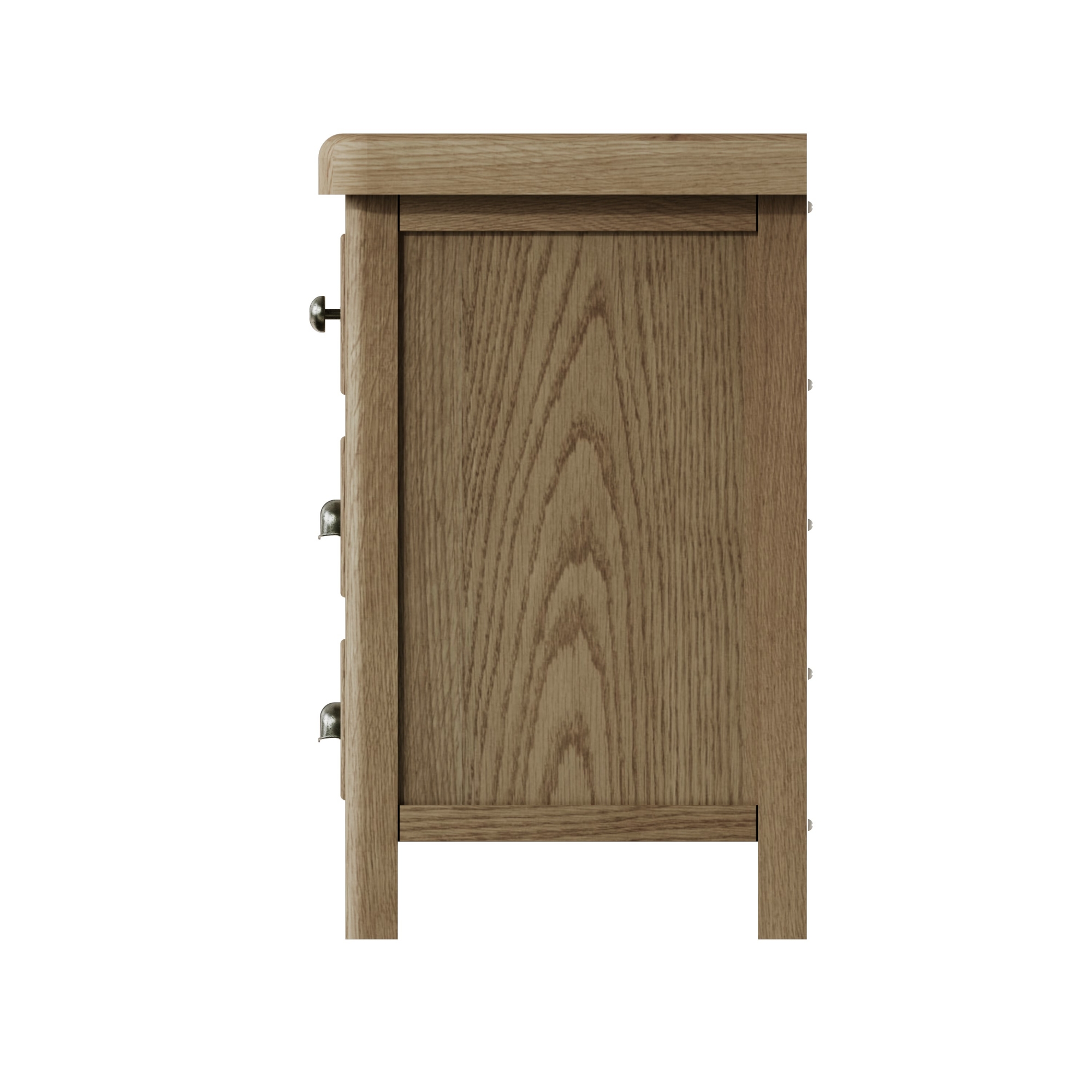 Smoked Oak Extra Large Bedside Table Furniture World