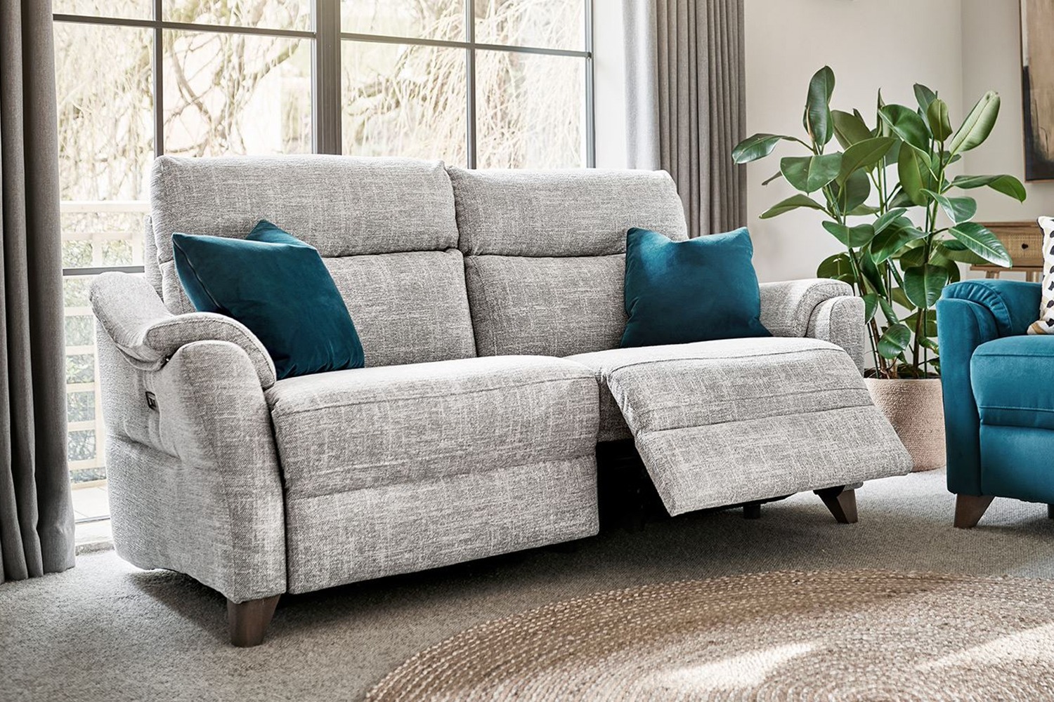 G Plan Hurst Large Sofa Fabric Covers and Recliner Options