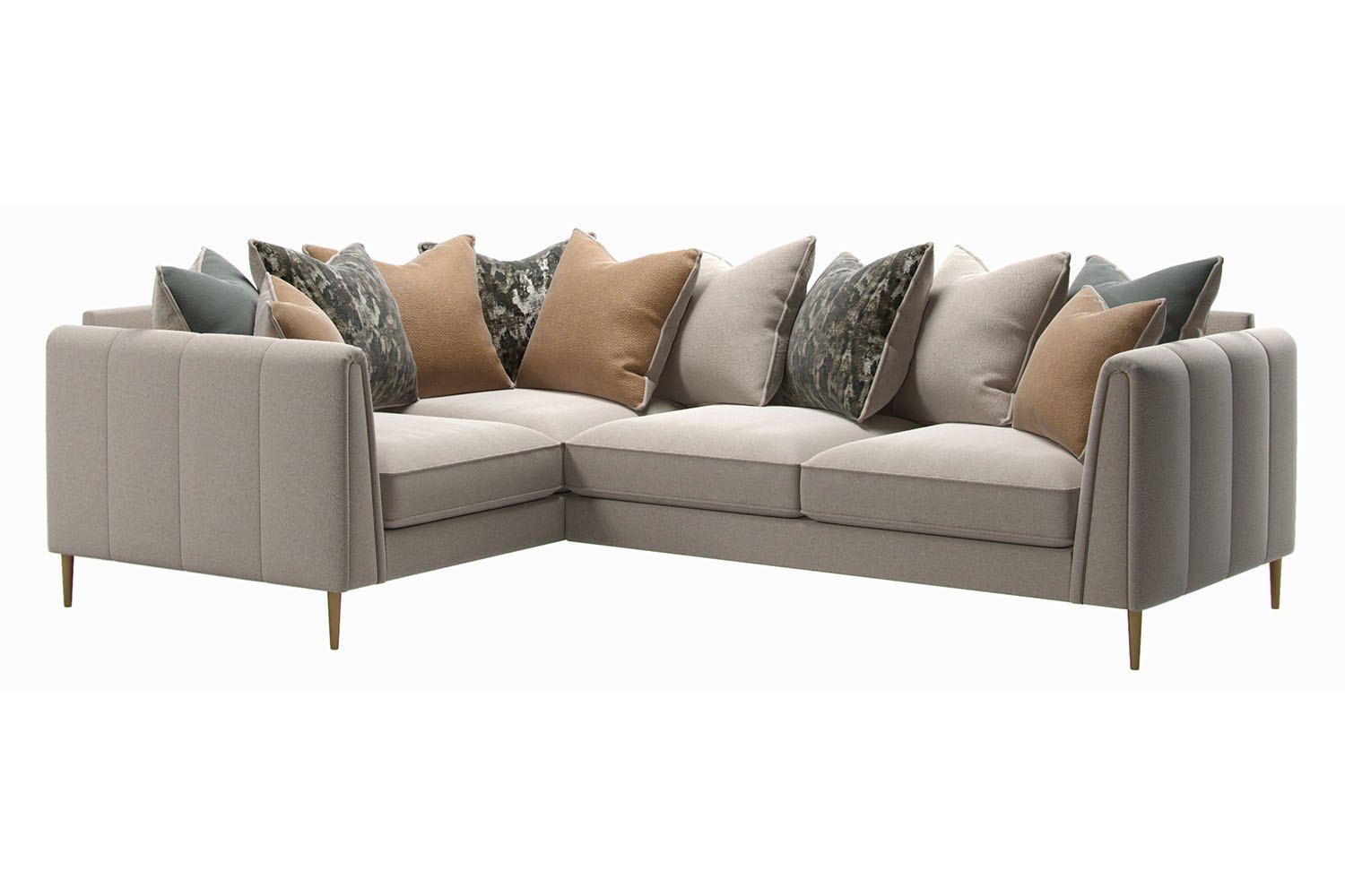 Harwich Upholstered Pillow Back Corner Sofa Furniture World