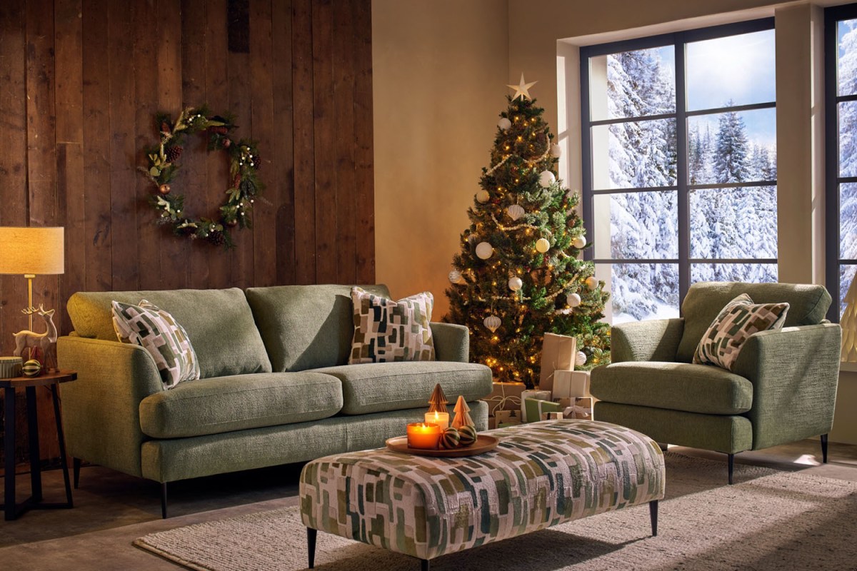 Jonas Fabric Large 3 Seater Sofa Jonas Fabric Large 3 Seater Sofa