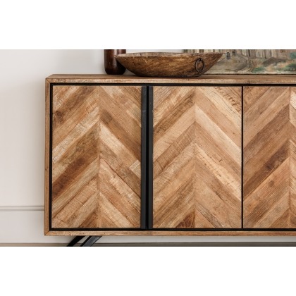 Camden Reclaimed Teak Wood Wide Sideboard