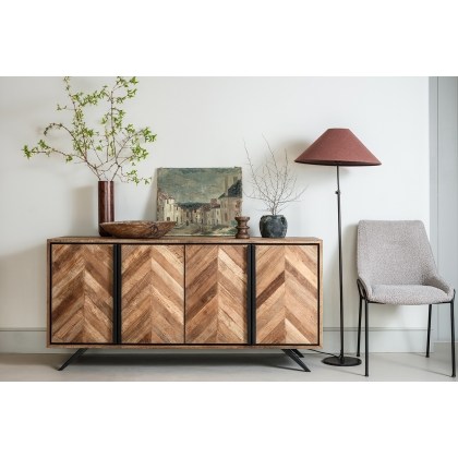 Camden Reclaimed Teak Wood Wide Sideboard