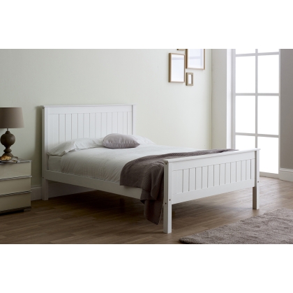Taurean Wood Bed in White