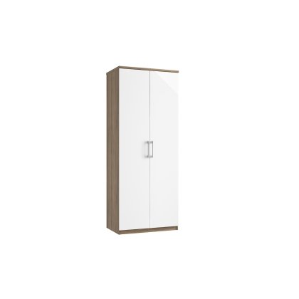 Calgary High-Gloss Double Wardrobe