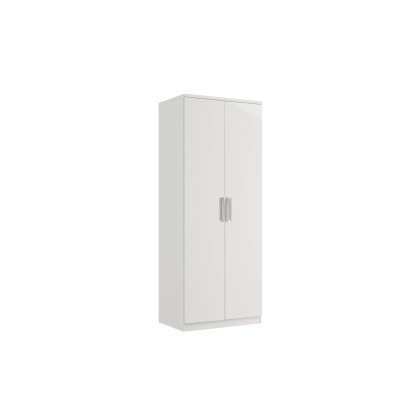 Milly High-Gloss Double Tall Wardrobe