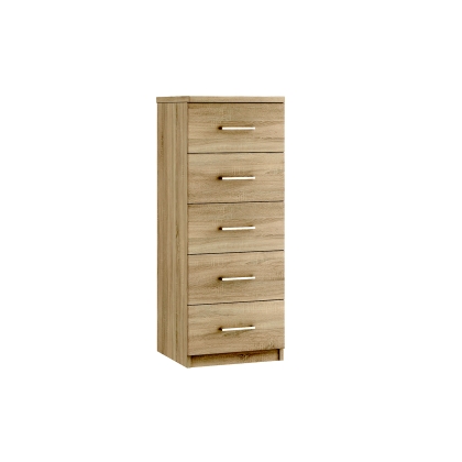 Malena 5 Drawer Narrow Chest of Drawers