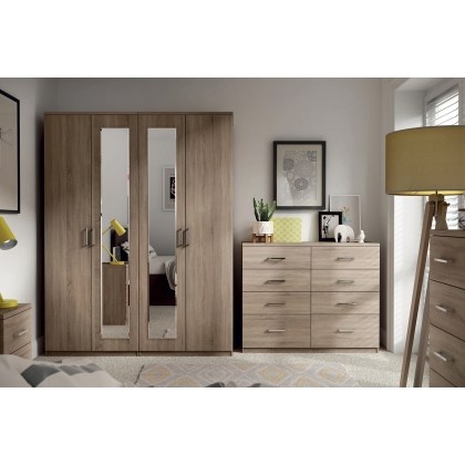 Malena Tall Double Wardrobe