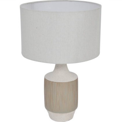 Porcelain Reeds Lamp With Shade