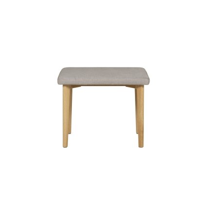 Vida Living Marlow Dressing Table Stool in Cashmere Oak and Taupe