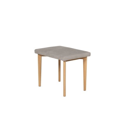 Vida Living Marlow Dressing Table Stool in Cashmere Oak and Taupe