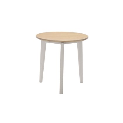 Vida Living Marlow Lamp Table in Cashmere Oak and Taupe