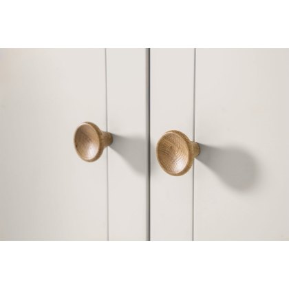 Vida Living Marlow 3 Door Wardrobe in Cashmere Oak and Taupe