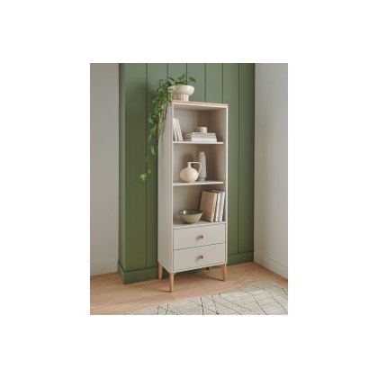 Vida Living Marlow Open Storage Bookcase in Cashmere Oak and Taupe Vida Living Marlow Open Storage Bookcase in Cashmere Oak and Taupe