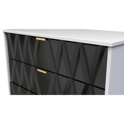 4 Drawer Chest of Drawers with Diamond Panel Design