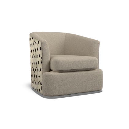 New Orla Kiely Callan Accent Swivel Chair