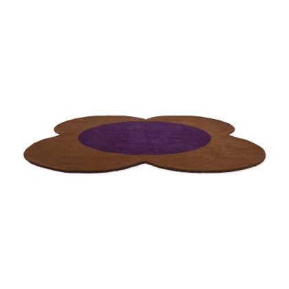 Orla Kiely Flower Spot Chestnut/Violet Rug