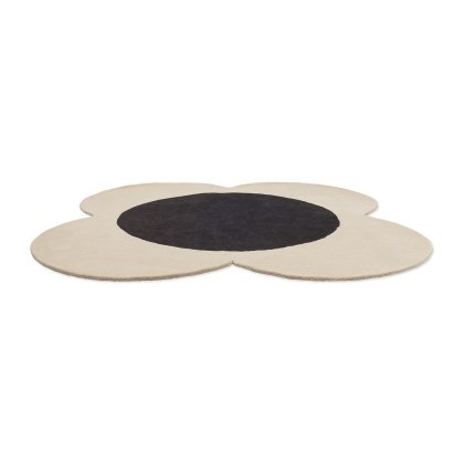 Orla Kiely Flower Spot Ecru/Black Rug